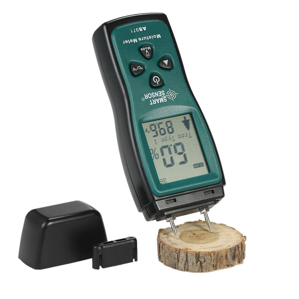 SMART SENSOR Handheld Mini Wood Moisture Meter Hygrometer Digital LCD Lumber Damp Meter Detector Tester 2 Pin Probe Range 2%~70%
SMART SENSOR Handheld Mini Wood Moisture Meter Hygrometer Digital LCD Lumber Damp Meter Detector Tester 2 Pin Probe Range 2%~70%
