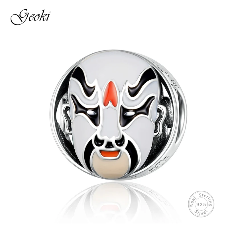 Geoki 925 Sterling Silver Traditional Beijing Opera Face Makeup Charms fit Original Pandora Bracelet Mask Beads Necklace Pendant
Geoki 925 Sterling Silver Traditional Beijing Opera Face Makeup Charms fit Original Pandora Bracelet Mask Beads Necklace Pendant