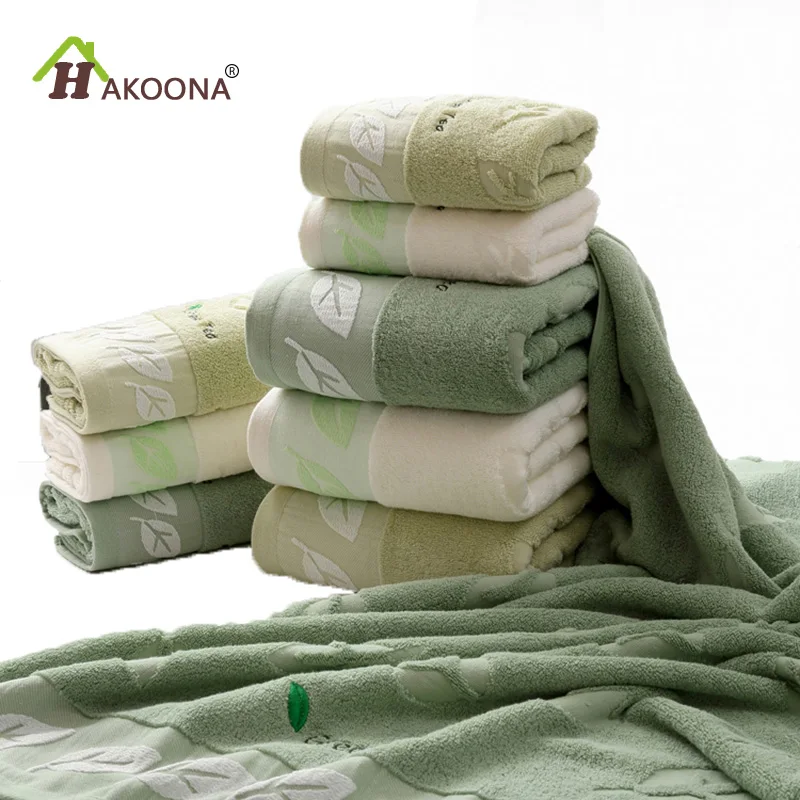 HAKOONA Green Tea Embroidered Leaves Towels for Adults 80*40cm 100% Cotton Bathing Shower Towels Big Face Bathroom Towels
HAKOONA Green Tea Embroidered Leaves Towels for Adults 80*40cm 100% Cotton Bathing Shower Towels Big Face Bathroom Towels
