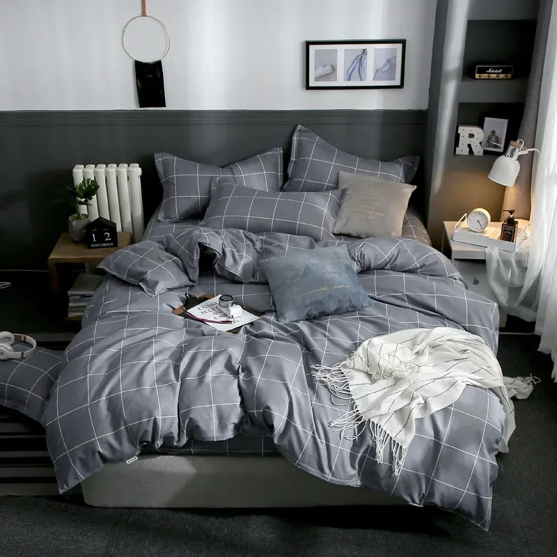 Grey Plaids Love Heart 4pcs Bed Cover Set Cartoon Duvet Cover Child Adult Bed Sheets And Pillowcases Comforter Bedding Set 61001
Grey Plaids Love Heart 4pcs Bed Cover Set Cartoon Duvet Cover Child Adult Bed Sheets And Pillowcases Comforter Bedding Set 61001