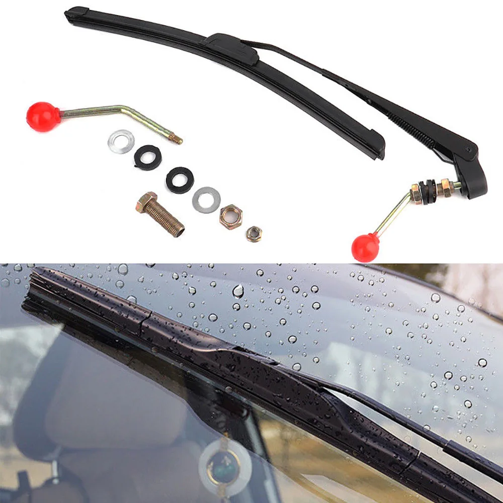 Universal UTV Manual Hand Operated Windshield Wipers Rubber Blade Kit Auto Replacement Parts Windscreen Wipers No Scratch
Universal UTV Manual Hand Operated Windshield Wipers Rubber Blade Kit Auto Replacement Parts Windscreen Wipers No Scratch