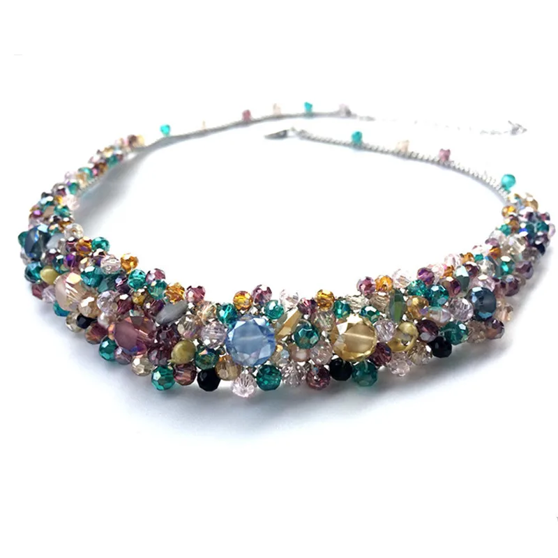 41cm handmade beaded necklece Sweater chain for DIY collar garment accessories
41cm handmade beaded necklece Sweater chain for DIY collar garment accessories