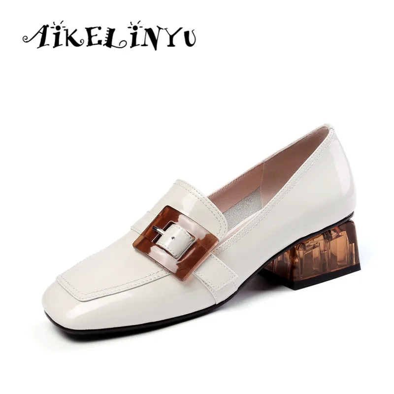 AIKELINYU Casual Women Shoes 2019 Brand Design Heeled High Quality Genuine Leather Women Pumps New Arrival Fashion Shoes Woman
AIKELINYU Casual Women Shoes 2019 Brand Design Heeled High Quality Genuine Leather Women Pumps New Arrival Fashion Shoes Woman