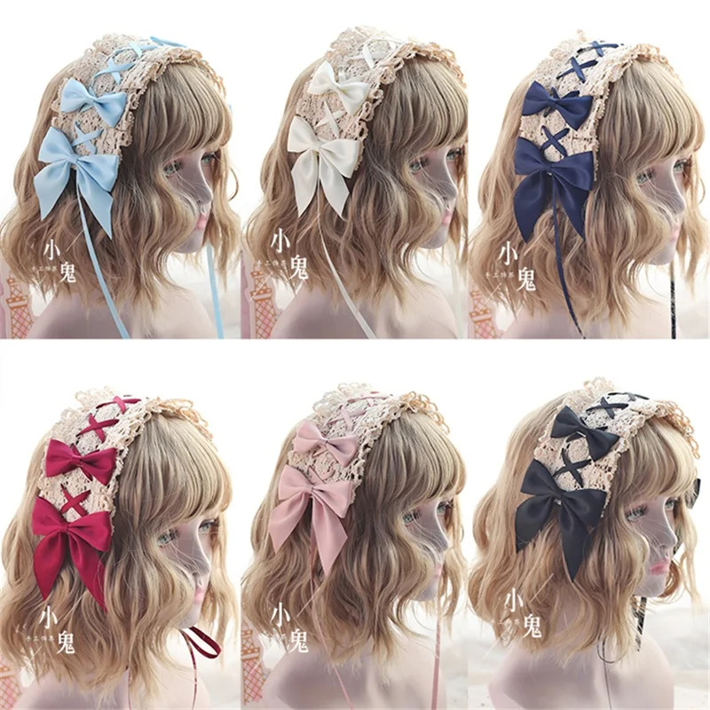Multicolor Vintage Japanese Lolita Girl Headband Lace Bowknot Headwear Cosplay Princess Hair band Hairpin Hair Accessories
Multicolor Vintage Japanese Lolita Girl Headband Lace Bowknot Headwear Cosplay Princess Hair band Hairpin Hair Accessories