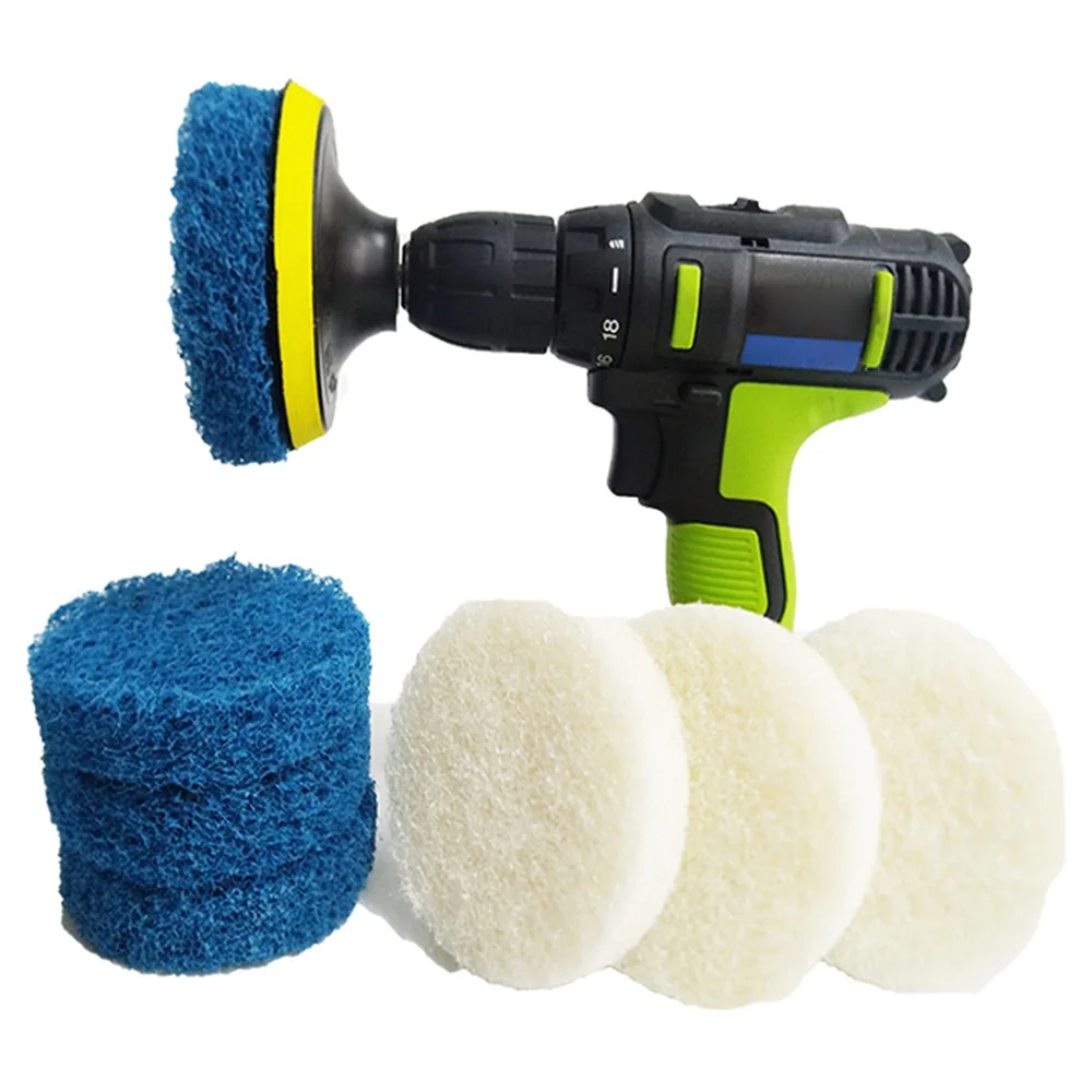 8pcs 4 Inch Bathroom Kitchen Drill Cleaning Brush Scrub Pads Scouring Pad For Bathtubs Tile1/4
8pcs 4 Inch Bathroom Kitchen Drill Cleaning Brush Scrub Pads Scouring Pad For Bathtubs Tile1/4