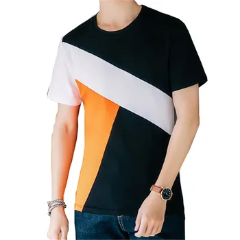 BROWON Korean Fashion T-shirt Men 2020 Short Sleeve Color Patchwork Cotton T-shirt Casual Tshirt Men Clothes Summer
BROWON Korean Fashion T-shirt Men 2020 Short Sleeve Color Patchwork Cotton T-shirt Casual Tshirt Men Clothes Summer