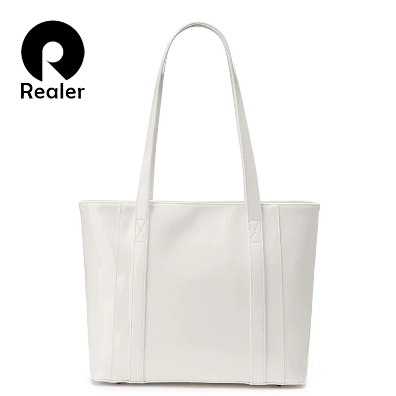 REALER women shoulder bag female casual totes bag smooth microfiber synthetic leather waterproof high quality large capacity new
REALER women shoulder bag female casual totes bag smooth microfiber synthetic leather waterproof high quality large capacity new