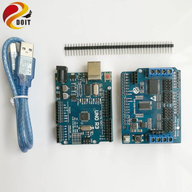 Original DOIT Robot Arm Controller Development Kit for Arduino UNO 2 way motor 16 way servo for mobile tank car chassis
Original DOIT Robot Arm Controller Development Kit for Arduino UNO 2 way motor 16 way servo for mobile tank car chassis