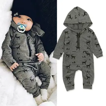 CANIS Brand 2019 Autumn Infant Baby Boy Animal Printed Hooded Reindeer Zipper Romper Jumpsuit Clothes Outfit Hot Sale
CANIS Brand 2019 Autumn Infant Baby Boy Animal Printed Hooded Reindeer Zipper Romper Jumpsuit Clothes Outfit Hot Sale