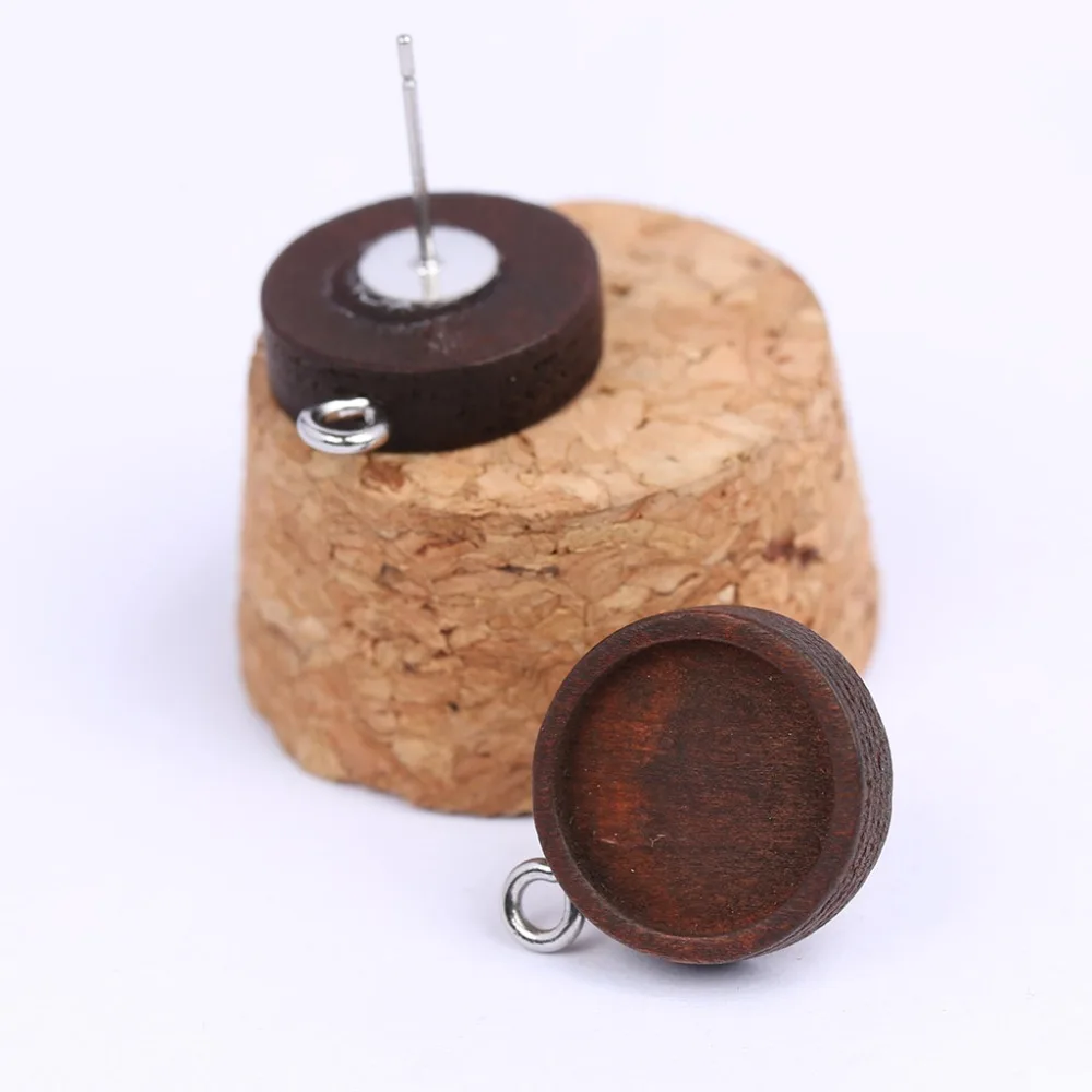 reidgaller 20pcs brown wood stud earring base 12mm dia blank cabochon earrings connector bezel settings diy jewelry findings 
reidgaller 20pcs brown wood stud earring base 12mm dia blank cabochon earrings connector bezel settings diy jewelry findings