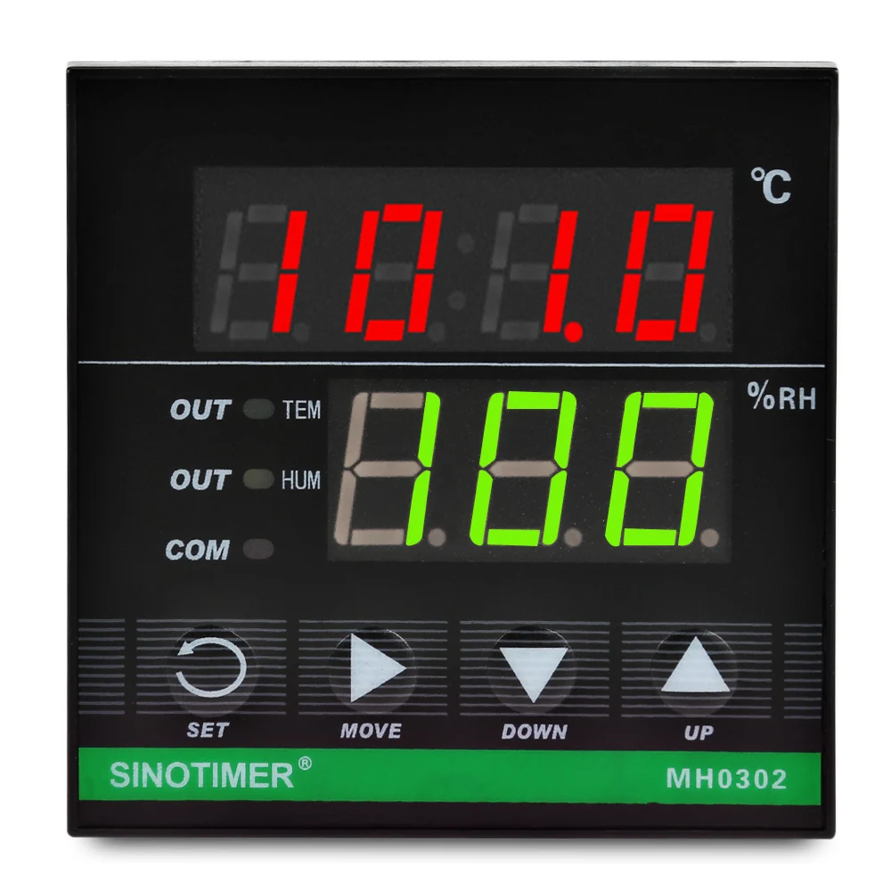 MH0302 Intelligent Temperature Humidity Controller Regulator Incubator Controller Bakery Warehouse Hatching Thermostat
MH0302 Intelligent Temperature Humidity Controller Regulator Incubator Controller Bakery Warehouse Hatching Thermostat