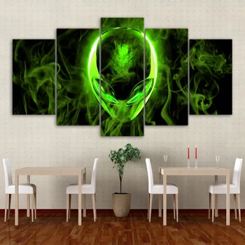 5 Pieces canvas art Painting Green Alienware posters and print painting on canvas wall art decor living room Home Decor CU-1320A
5 Pieces canvas art Painting Green Alienware posters and print painting on canvas wall art decor living room Home Decor CU-1320A