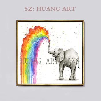 Handcraft Colorful Animal Oil Painting on Canvas Handmade Modern Abstract Palette Knife Elephant Paint Hang Wall Artwork Picture
Handcraft Colorful Animal Oil Painting on Canvas Handmade Modern Abstract Palette Knife Elephant Paint Hang Wall Artwork Picture