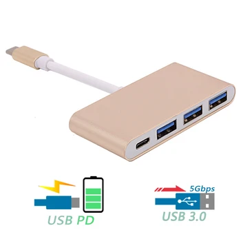 New 4 in 1 Aluminum Alloy USB-C TYPE-C To USB 3.0 + PD (Charging) USB HUB Adapter Integrator For Macbook / Matebook
New 4 in 1 Aluminum Alloy USB-C TYPE-C To USB 3.0 + PD (Charging) USB HUB Adapter Integrator For Macbook / Matebook