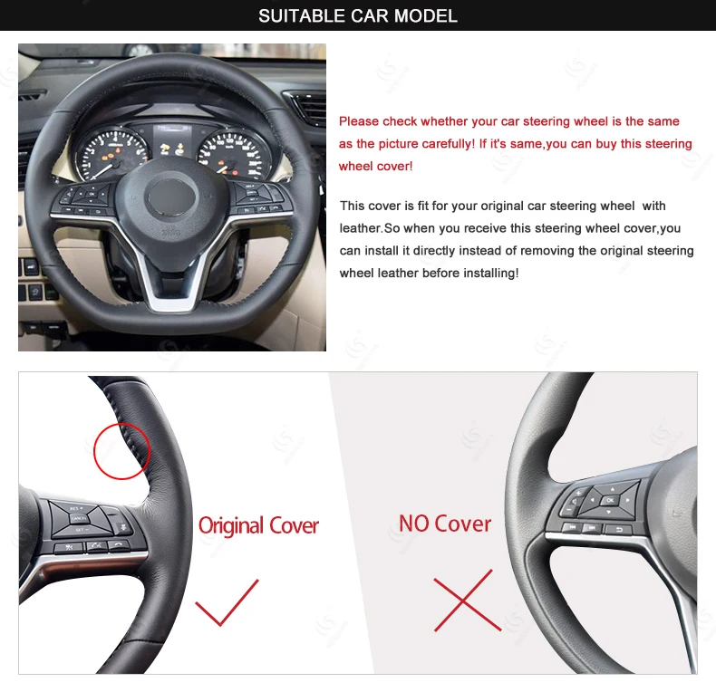 Wheelskins Genuine Leather Steering Wheel Cover for Subaru SVX