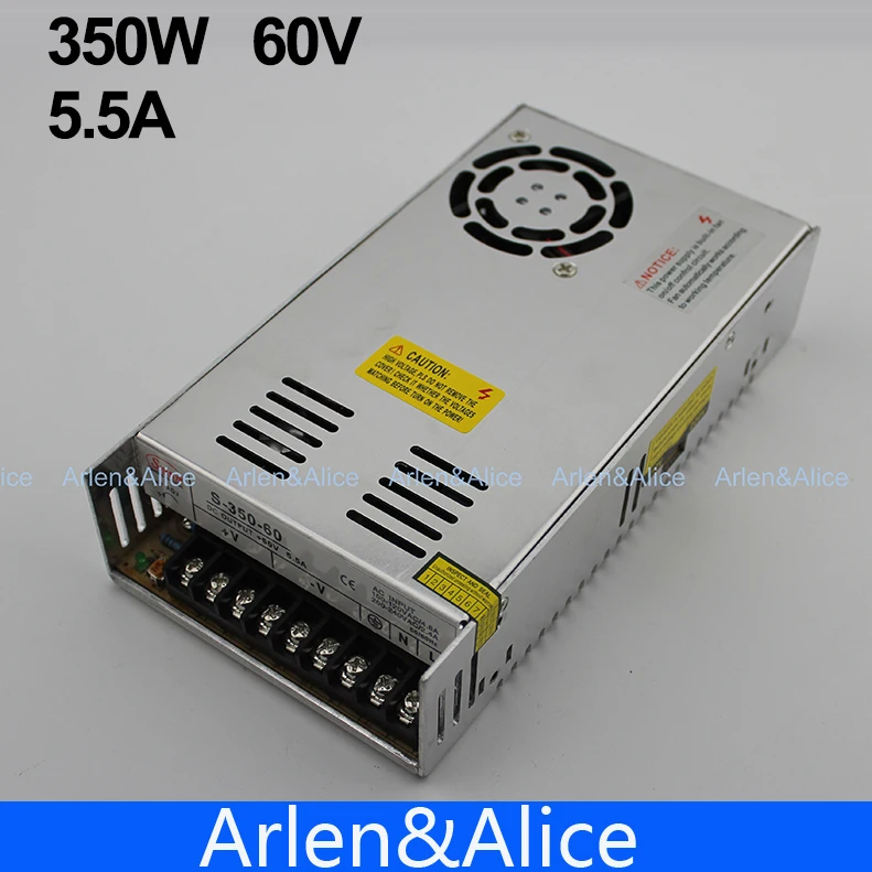 350W 60V 5.8A Single Output Switching power supply AC TO DC for CNC Led strip
350W 60V 5.8A Single Output Switching power supply AC TO DC for CNC Led strip