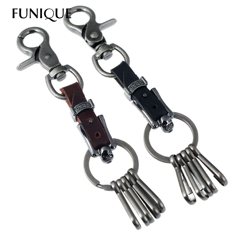 FUNIQUE Vintage Punk Men Leatehr Key Chains Multifunctional Black PU Leather Men Car Key Chain Ring Holder Vintage Key Ring
FUNIQUE Vintage Punk Men Leatehr Key Chains Multifunctional Black PU Leather Men Car Key Chain Ring Holder Vintage Key Ring