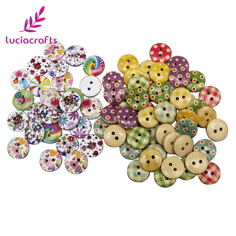 Lucia crafts 48pcs/lot 15mm Random Mixed Plaid Polka Dots Painted Wooden Buttons Sewing DIY Scrapbooking Accessories E0231
Lucia crafts 48pcs/lot 15mm Random Mixed Plaid Polka Dots Painted Wooden Buttons Sewing DIY Scrapbooking Accessories E0231