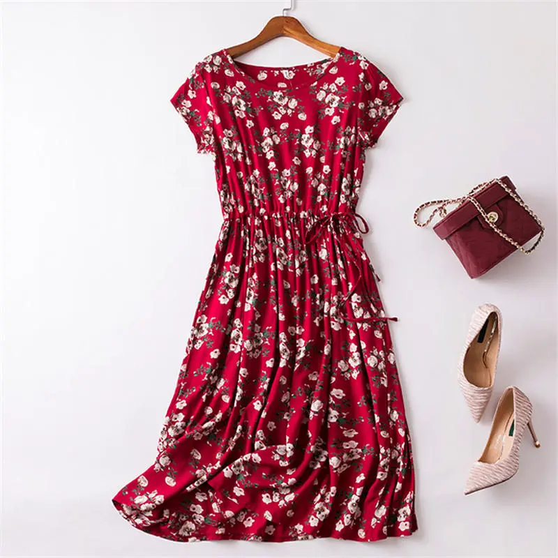 Summer Dress Women Casual Short Sleeve Cotton Linen Dress Elegant Vestido Ladies Vintage Plus Size Party Beach Dress Women Q1647
Summer Dress Women Casual Short Sleeve Cotton Linen Dress Elegant Vestido Ladies Vintage Plus Size Party Beach Dress Women Q1647