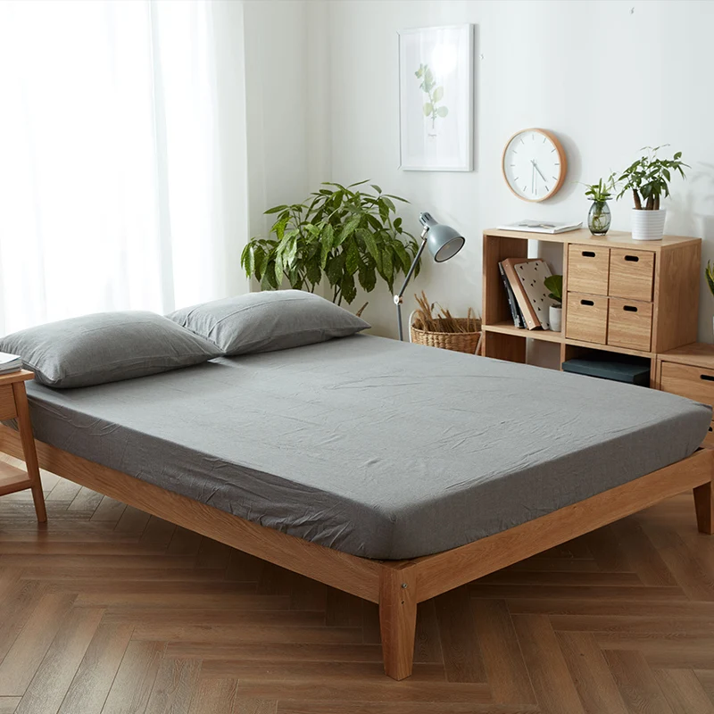 100% stone washed cotton bed sheet 1PC solid color fitted sheet with elastic rubber around 120cm 150cm 180x200cm mattress cover
100% stone washed cotton bed sheet 1PC solid color fitted sheet with elastic rubber around 120cm 150cm 180x200cm mattress cover