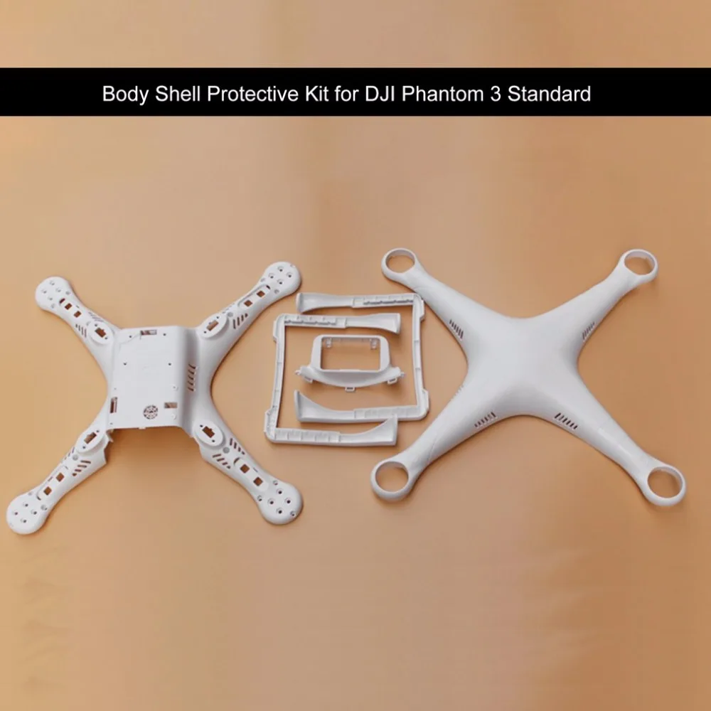 Portable Body Shell Kit for DJI Phantom 3 Standard Original Parts Upper Shell & Bottom Body Shell & Landing Gear Protector
Portable Body Shell Kit for DJI Phantom 3 Standard Original Parts Upper Shell & Bottom Body Shell & Landing Gear Protector