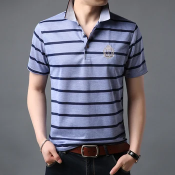 2020 New Fashion Brands Summer Shirts Polo Mens Striped Slim Fit With Short Sleeve British Style Poloshirt Casual Men Clothes
2020 New Fashion Brands Summer Shirts Polo Mens Striped Slim Fit With Short Sleeve British Style Poloshirt Casual Men Clothes