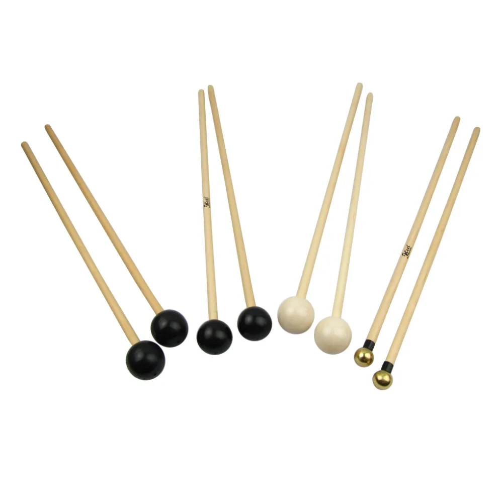 NEW 4 Pairs of Xylophone Mallets Bell Sticks Rubber/Nylon Soft/Nylon Hard/Brass Head Percussion Instruments Accessorie
NEW 4 Pairs of Xylophone Mallets Bell Sticks Rubber/Nylon Soft/Nylon Hard/Brass Head Percussion Instruments Accessorie