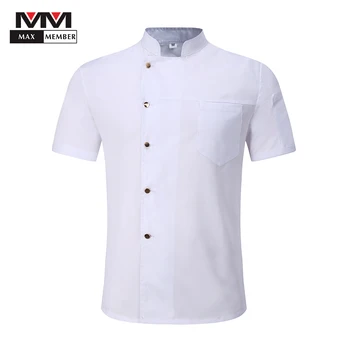 Men Breathable Chef Jackets Short Sleeve Single Breasted Solid Catering Bakery Waiter Work Uniforms Kitchen Aprons White Black
Men Breathable Chef Jackets Short Sleeve Single Breasted Solid Catering Bakery Waiter Work Uniforms Kitchen Aprons White Black