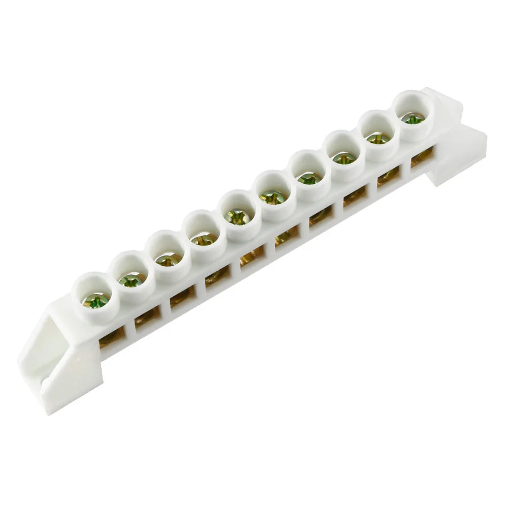 Uxcell 5/7/10 Holes White Bridge Shape Ground Wire Zero Line Row Screw Copper Tone Terminal Block Connector 1Pcs
Uxcell 5/7/10 Holes White Bridge Shape Ground Wire Zero Line Row Screw Copper Tone Terminal Block Connector 1Pcs
