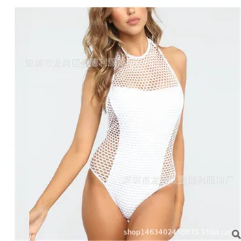 Sexy One Piece Swimsuits For Women Solid Black White Mesh Swimwear Female Off Halter Beach Swim Bathing Suit Women'Swimming Suit
Sexy One Piece Swimsuits For Women Solid Black White Mesh Swimwear Female Off Halter Beach Swim Bathing Suit Women'Swimming Suit