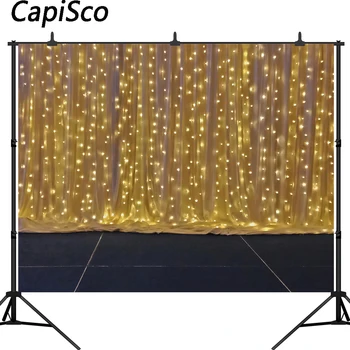 Capisco Shiny Stage Photography Backdrop a string of festive lights wedding template background for photo studio Custom
Capisco Shiny Stage Photography Backdrop a string of festive lights wedding template background for photo studio Custom