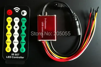 IR007 LED controller 3 Channel mini LED remote controller 17 key IR dimmer DC12V 4A*3 3CH waterproof for LED Strip Light
IR007 LED controller 3 Channel mini LED remote controller 17 key IR dimmer DC12V 4A*3 3CH waterproof for LED Strip Light