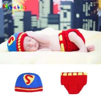 Latest Crochet Newborn Superman Costume for Photo Shoot Knitted Baby Hat and Diaper Set Photography Props Infant Shower Gift
Latest Crochet Newborn Superman Costume for Photo Shoot Knitted Baby Hat and Diaper Set Photography Props Infant Shower Gift