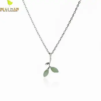 Flyleaf 100% Sterling Silver Opal Leaves Buds Necklaces & Pendants For Women Creative Fashion Collar Clavicle Jewelry
Flyleaf 100% Sterling Silver Opal Leaves Buds Necklaces & Pendants For Women Creative Fashion Collar Clavicle Jewelry