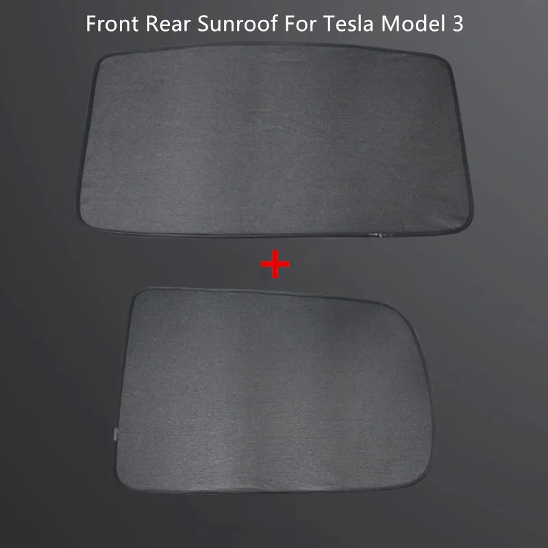 Front Rear Sunroof Sunshade Maire Fabric Cover for Tesla Model 3 2018-2019 2PCS
Front Rear Sunroof Sunshade Maire Fabric Cover for Tesla Model 3 2018-2019 2PCS
