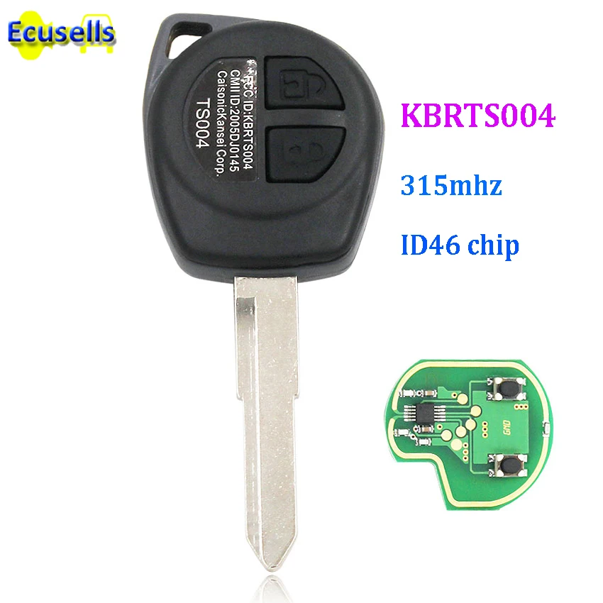 2 buttons 315MHZ Remote Key for Suzuki SX4 swift with ID46 Chip HU133 uncut blade KBRTS004
2 buttons 315MHZ Remote Key for Suzuki SX4 swift with ID46 Chip HU133 uncut blade KBRTS004