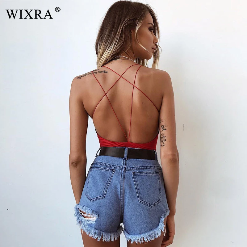 Wixra 2019 New Hot Summer Womens Clothing Spaghetti Strap Bodysuits Sexy Backless Solid Trendy Playsuits For Women
Wixra 2019 New Hot Summer Womens Clothing Spaghetti Strap Bodysuits Sexy Backless Solid Trendy Playsuits For Women