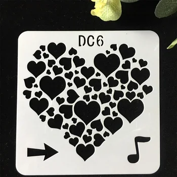 1Pcs 13cm Music Note Love Heart DIY Craft Layering Stencils Wall Paint Scrapbook Stamp Embossing Album Decorative Card Template
1Pcs 13cm Music Note Love Heart DIY Craft Layering Stencils Wall Paint Scrapbook Stamp Embossing Album Decorative Card Template