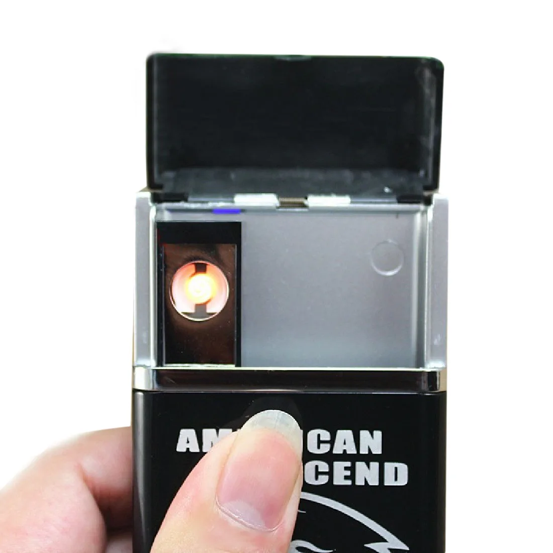 Can be installed 8 cigarettes flameless windproof and rechargeable heating wire electronic usb cigarette case with usb lighter
Can be installed 8 cigarettes flameless windproof and rechargeable heating wire electronic usb cigarette case with usb lighter