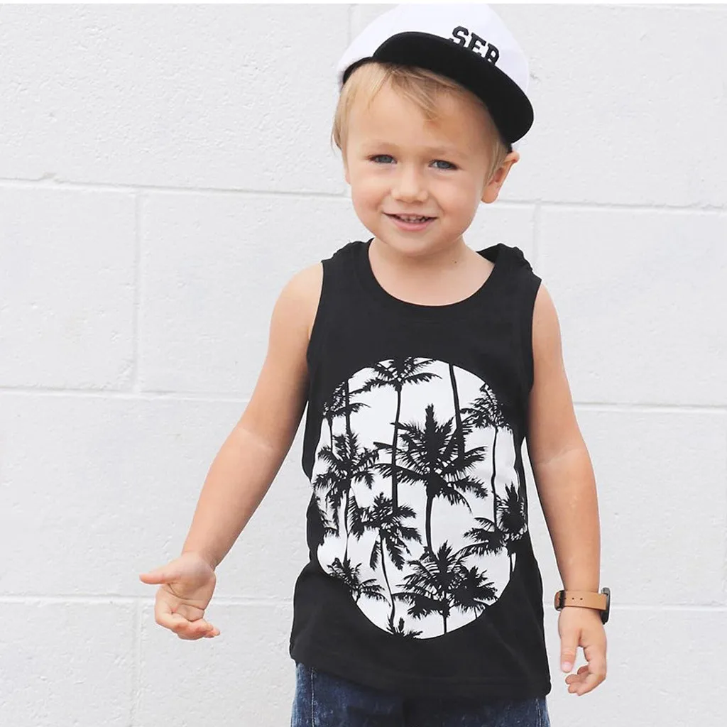 Kids Baby Boys Girls Sleeveless Cartoon Print Tops Vest T-Shirt Casual Clothes Short Sleeves
Kids Baby Boys Girls Sleeveless Cartoon Print Tops Vest T-Shirt Casual Clothes Short Sleeves