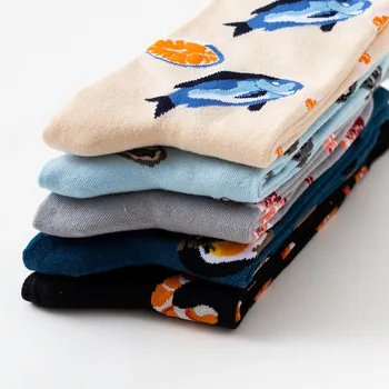 1 Pair Long Colorful Cotton Socks Men with Fish Pattern Happy Funny Cool Crazy Dress Socks Breathable
1 Pair Long Colorful Cotton Socks Men with Fish Pattern Happy Funny Cool Crazy Dress Socks Breathable