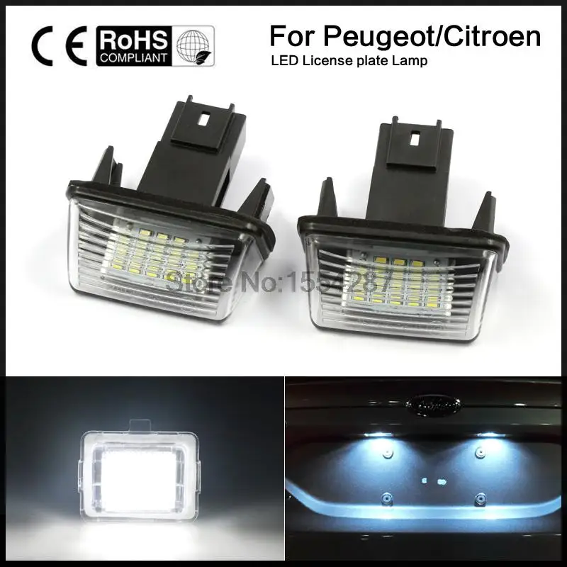 2PCS car License Plate Light LED Number fit For Peugeot Citroen 206 207 306 307 406 407 Z3U2 C3 C5 12v
2PCS car License Plate Light LED Number fit For Peugeot Citroen 206 207 306 307 406 407 Z3U2 C3 C5 12v