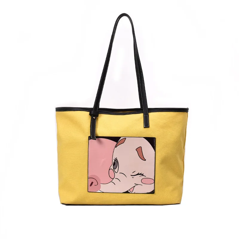 Big Size Women Bag Tote Female Handbag Pig Print Lovely Shoulder Bag Nylon Fabric Travel Bags New Fashion Brand Bags for Women
Big Size Women Bag Tote Female Handbag Pig Print Lovely Shoulder Bag Nylon Fabric Travel Bags New Fashion Brand Bags for Women