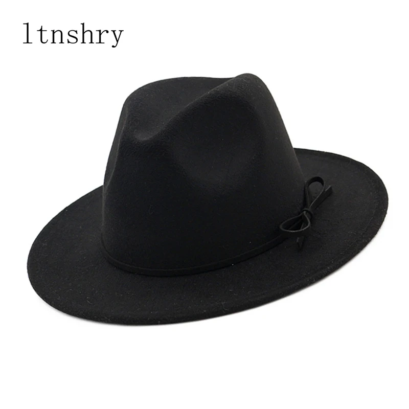 Women's Wool Felt Ladies bow British Retro Top Hat Outback Panama Wide Brim Women Bucket cap Fedora Hats 2019 New Fashion
Women's Wool Felt Ladies bow British Retro Top Hat Outback Panama Wide Brim Women Bucket cap Fedora Hats 2019 New Fashion