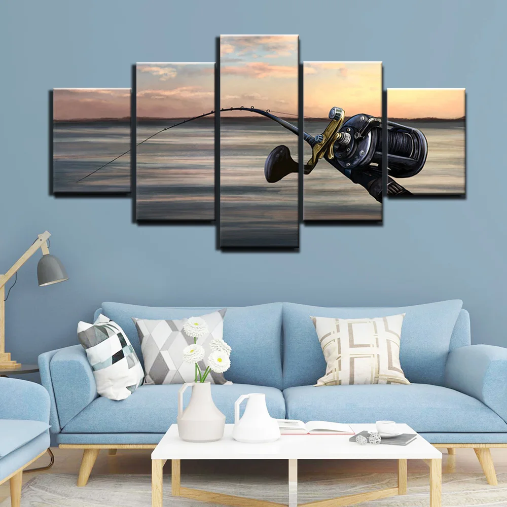 Modern Canvas Art Wall Pictures For Living Room 5 Pieces Modular Fishing Pictures Home Decoration
Modern Canvas Art Wall Pictures For Living Room 5 Pieces Modular Fishing Pictures Home Decoration