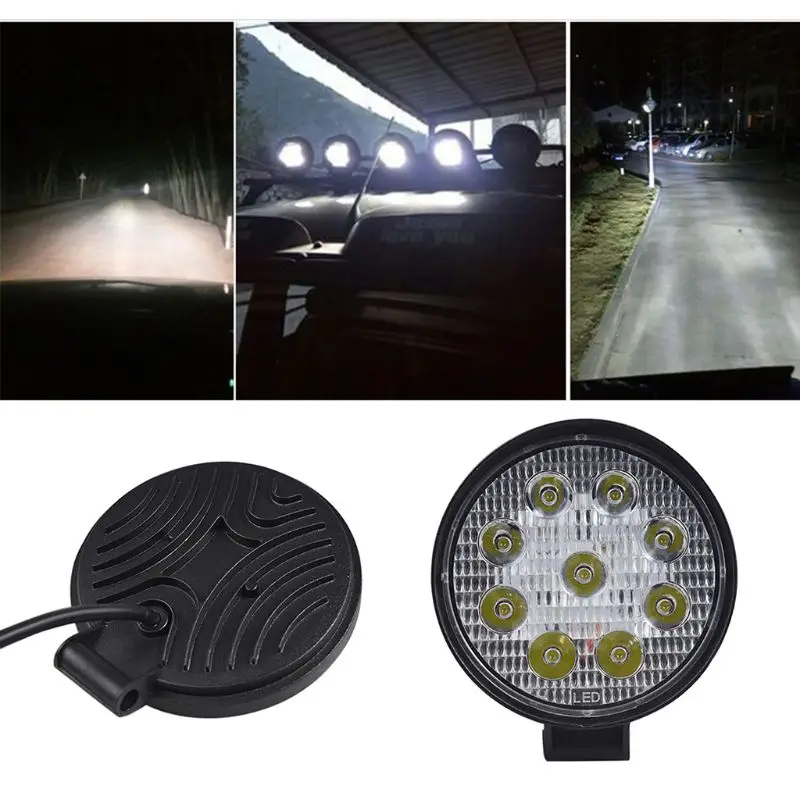 4 Inch Round 27W LED Work Light Offroad Car Truck Tractor Boat Trailer Flood LED Driving Light Y5GF for led bar
4 Inch Round 27W LED Work Light Offroad Car Truck Tractor Boat Trailer Flood LED Driving Light Y5GF for led bar