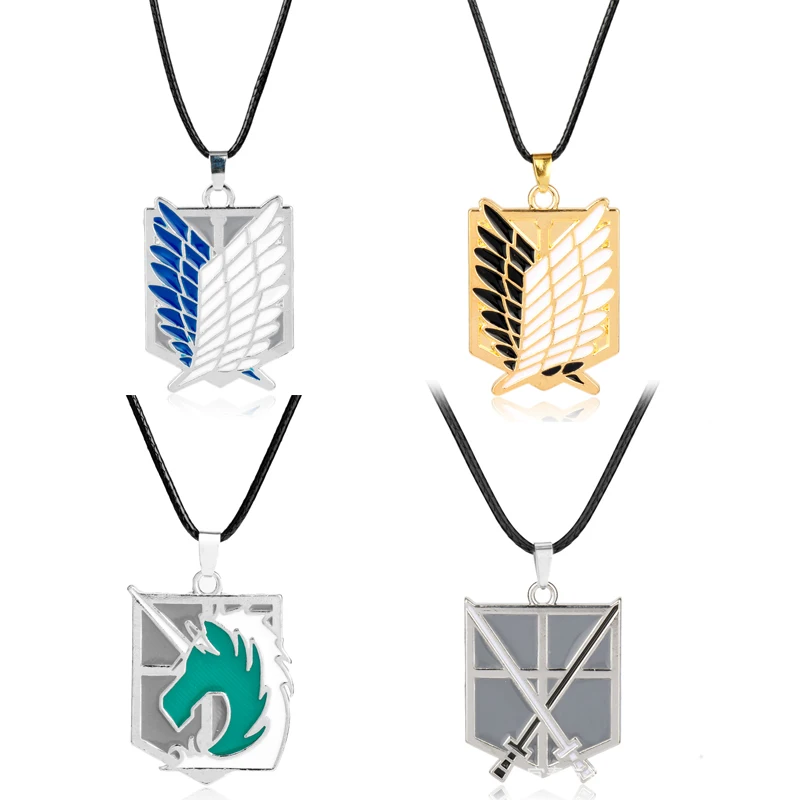 Attack on Titan Necklaces Pendants Wings Of Liberty Metal Unisex Leather Chain Fashion Jewelry Pendant Two Colors
Attack on Titan Necklaces Pendants Wings Of Liberty Metal Unisex Leather Chain Fashion Jewelry Pendant Two Colors