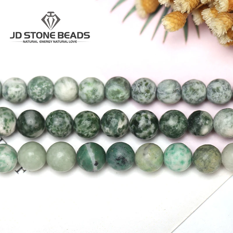 Natural Green Dots Beads Matte Green Stone Size 4 6 8 10mm Round Loose Beads China Factory Wholesale Price
Natural Green Dots Beads Matte Green Stone Size 4 6 8 10mm Round Loose Beads China Factory Wholesale Price
