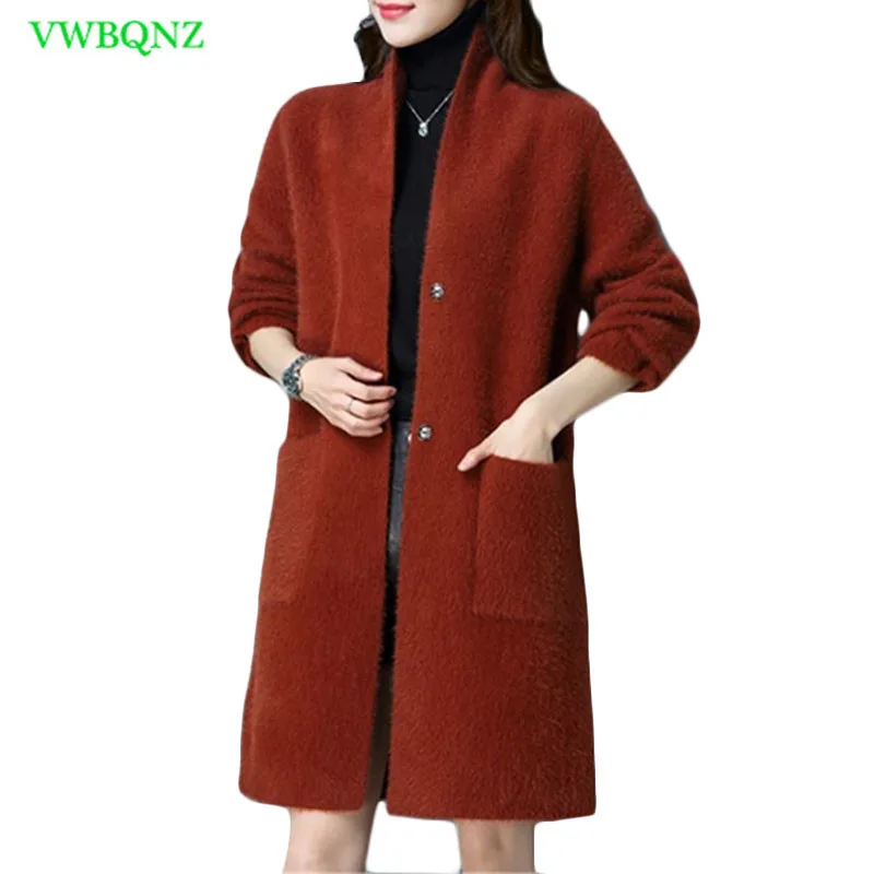 Pure Mink Cashmere Casual Cardigans Fashion Mink Cashmere Women Coat Ladies Woolen Coat High Quality New Womens Blends Coats 798
Pure Mink Cashmere Casual Cardigans Fashion Mink Cashmere Women Coat Ladies Woolen Coat High Quality New Womens Blends Coats 798