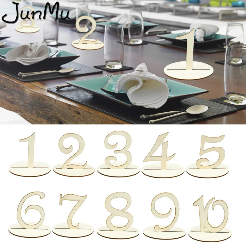 10pcs/set Fashion Wooden Wedding Party Supplies 1-10 Place Holder Table Number Figure Card Digital Seat Decoration
10pcs/set Fashion Wooden Wedding Party Supplies 1-10 Place Holder Table Number Figure Card Digital Seat Decoration